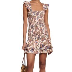 SIR. the Label dress Bettina Floral shirred minidress size 1 (US 4)